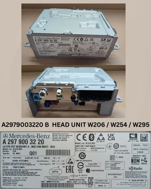 HEAD UNIT W206 / W254 / W295